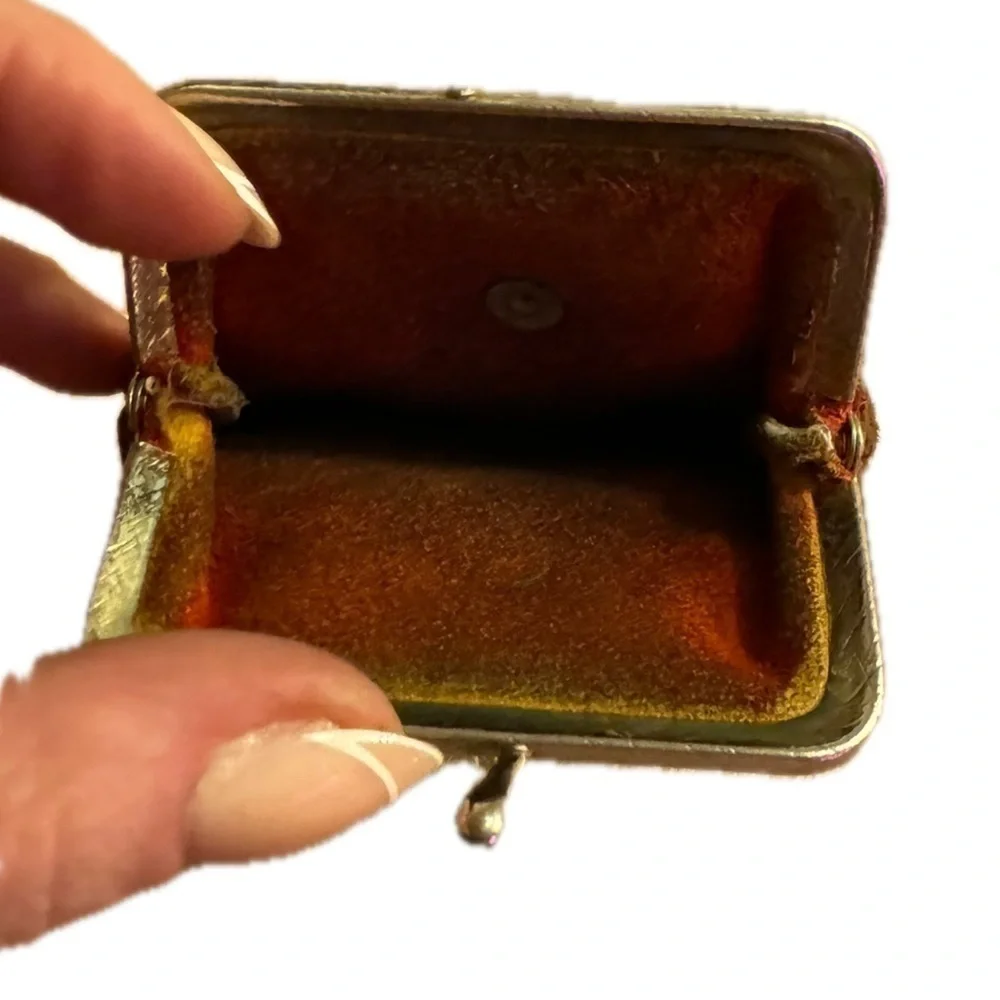 Vintage leather coin purse